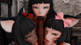 【萝莉 黑丝 口交 兽耳娘 骑乘 爆操 中出】新作-[Lambda30]-Triple Qatya-第2张图片-萌站