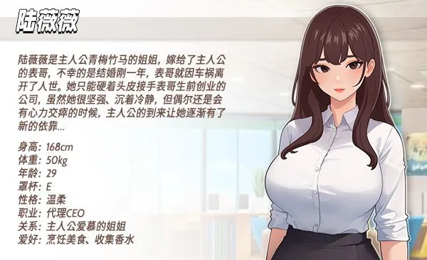 【互动SLG/官中/动态】职场幻想/Workspace Fantasy Ver1.3.0 官方中文版+全DLC【4.70G】-第17张图片-萌站 【互动SLG/官中/动态】职场幻想/Workspace Fantasy Ver1.3.0 官方中文版+全DLC【4.70G】-第17张图片-萌站