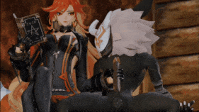【巨乳 黑丝 手交 喷射 后入 爆操 爆射 中出】新作-Mavuika - Hot Archon-第3张图片-萌站
