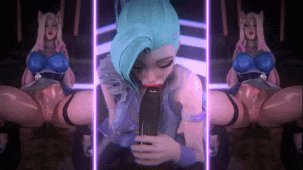 【动画/口交/乘骑/爆操/后入】[3DBBCVAM] MackG4 新作：PROJECT 21 (KDA) 媚黑女团多人淫乱性交派对 [2.27G]-第10张图片-萌站