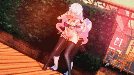【动画/轮奸/口交/后入/爆操/乘骑】[MMD中文媚黑] 法國原神糕手 作品 三蹦子同人：德丽莎媚黑QQS [700M新作]-第5张图片-萌站