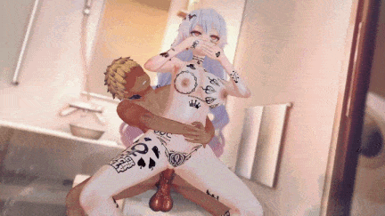 【动画/轮奸/口交/后入/爆操/乘骑】[MMD中文媚黑] 法國原神糕手 作品 三蹦子同人：德丽莎媚黑QQS [700M新作]-第8张图片-萌站