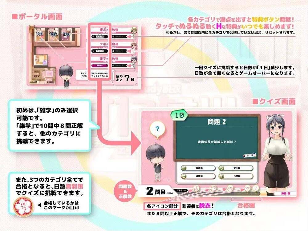 【SLG生肉】すたダツ(Study脱衣)  