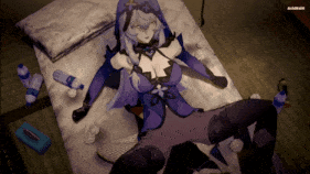 【巨乳 黑丝 扶她 白丝 女仆 骑乘 后入 爆操 爆射 喷潮 中出】新作-118【HSR】 Black swan x Sparkle Futa 黑天鹅x花火 sex [sound-NTR] 星穹铁道-第20张图片-萌站