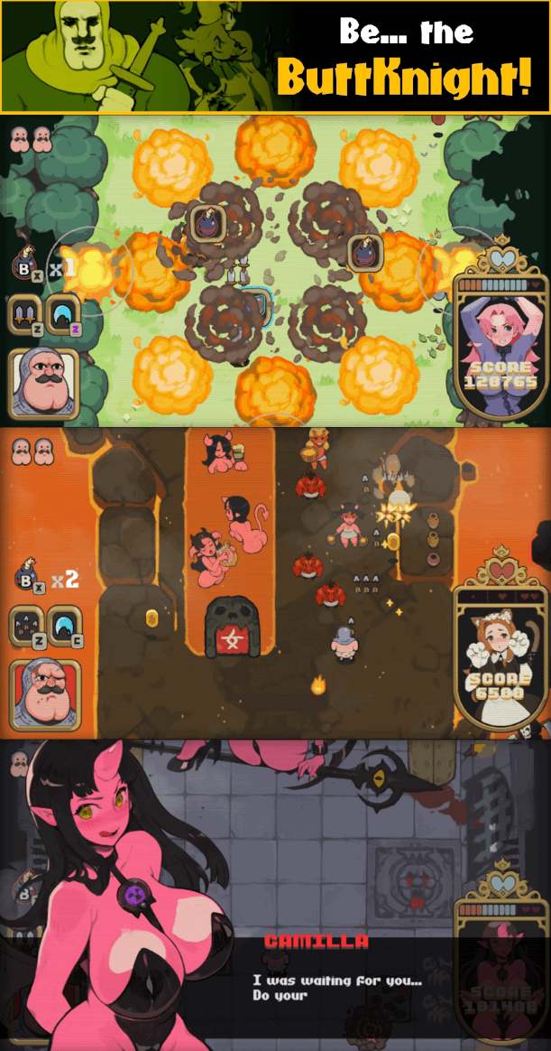 【PC/今日发售/ACT/弹幕射击/无码】蜜臀骑士Ver1.0【共2.2GB】【官方中文】【原名：ButtKnight】【2025年04月26日 发售】-第2张图片-萌站
