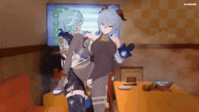 【巨乳 黑丝 扶她 手交 骑乘 后入 爆操 爆射 喷潮 中出】新作-120【Genshin impact】Ganyu x Eula 甘雨x優菈 sex [sound-NTR] 原神-第20张图片-萌站