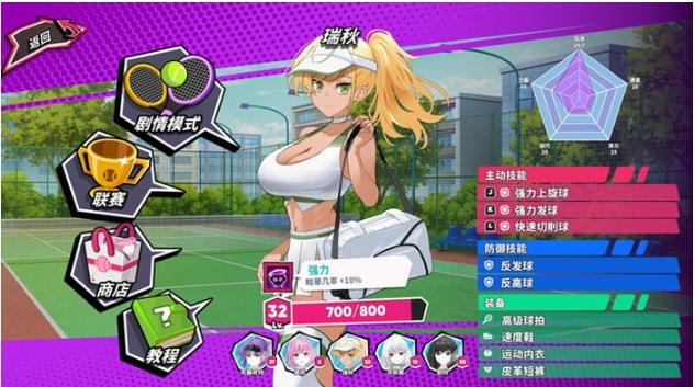 【PC/官中/正式版/SLG游戏/1.47G】网球天使 Ver1.0 STEAM官方中文正式版-第4张图片-萌站