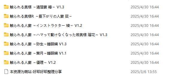 【PC七部+安卓直装四部/SLG/动态/触摸/无汉化】被触摸的人妻【共2.1GB】【原名：触られる人妻】-第1张图片-萌站
