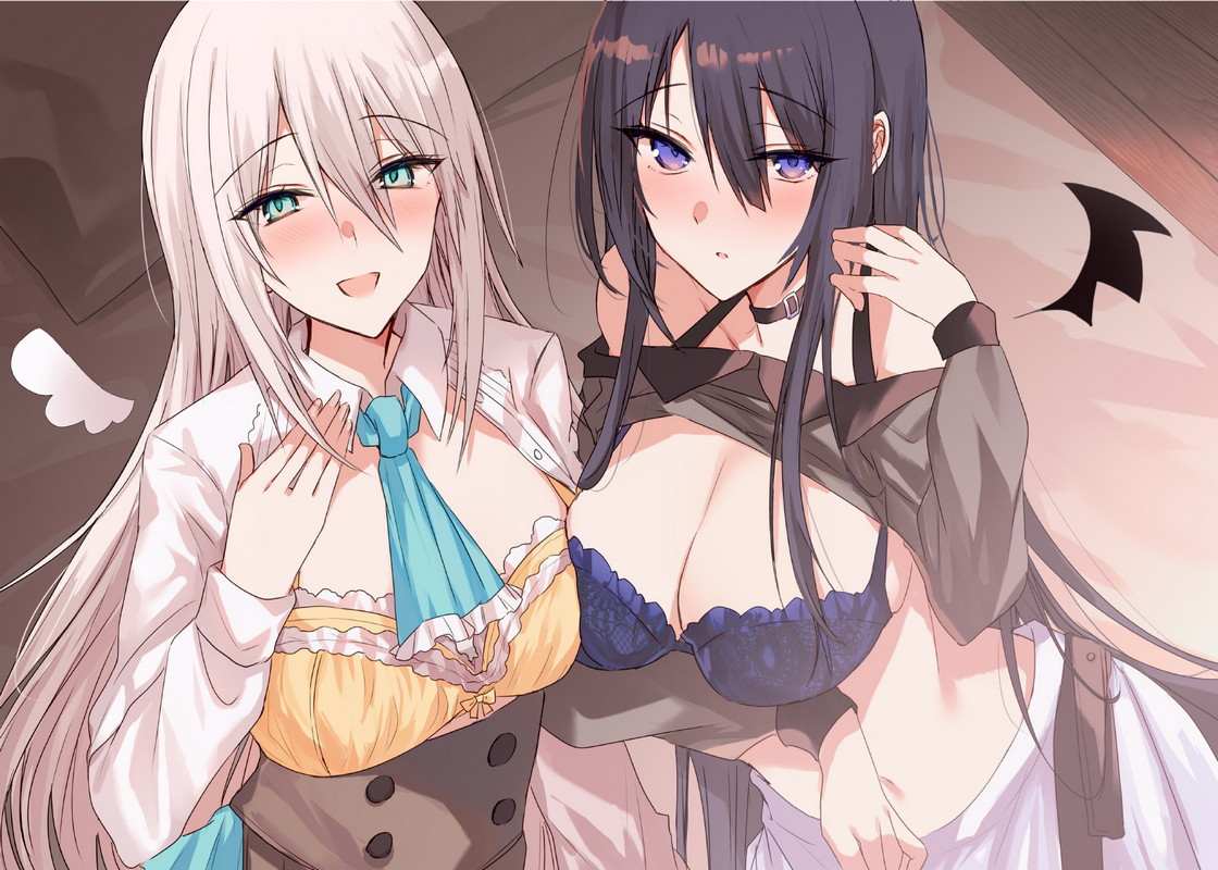 RJ01359805【柚原みう】天使と悪魔のお姉さんに左右からノンストップで囁かれて脳がバグる音声