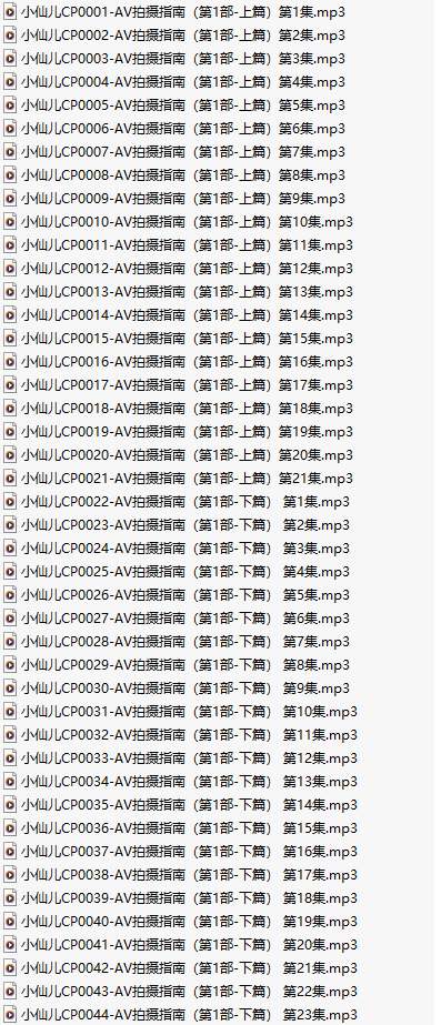 【粉丝福利/白嫖/有声小说/86A合集/1.2GB】#小仙儿长篇 AV拍摄指南【MP3版】