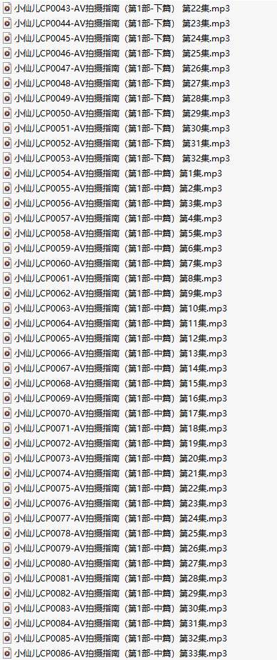 【粉丝福利/白嫖/有声小说/86A合集/1.2GB】#小仙儿长篇 AV拍摄指南【MP3版】-第2张图片-萌站