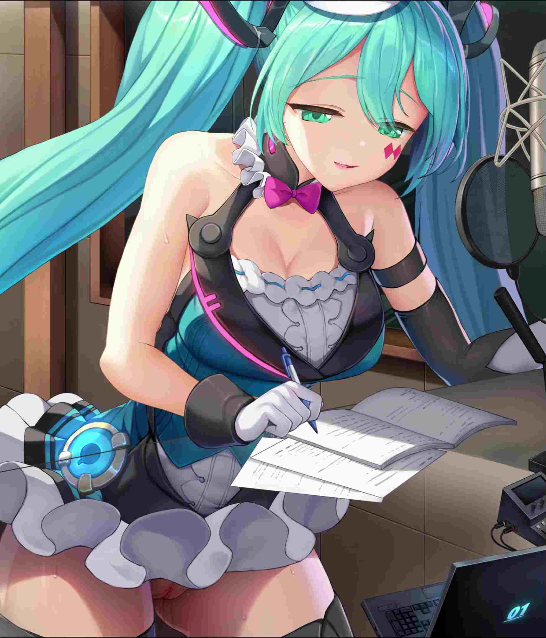 【无码动画】2部 Miku【巨乳 中出 后入 双马尾 黑丝】-第3张图片-萌站