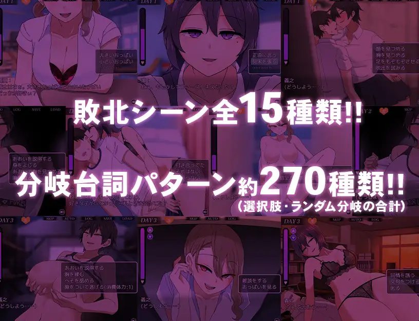【PC/SLG/强奸/逆NTR】忍耐色诱的告白游戏 后日谈V2.0 【共766M】【精翻汉化】【原名：コクハクゲエム】