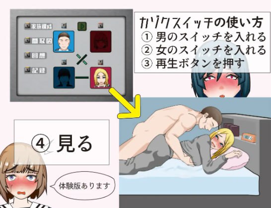 [PC-SLG游戏] 【SLG//交配组合】淫乱家族近亲相奸/カゾクスイッチ[全CG]-第3张图片-萌站