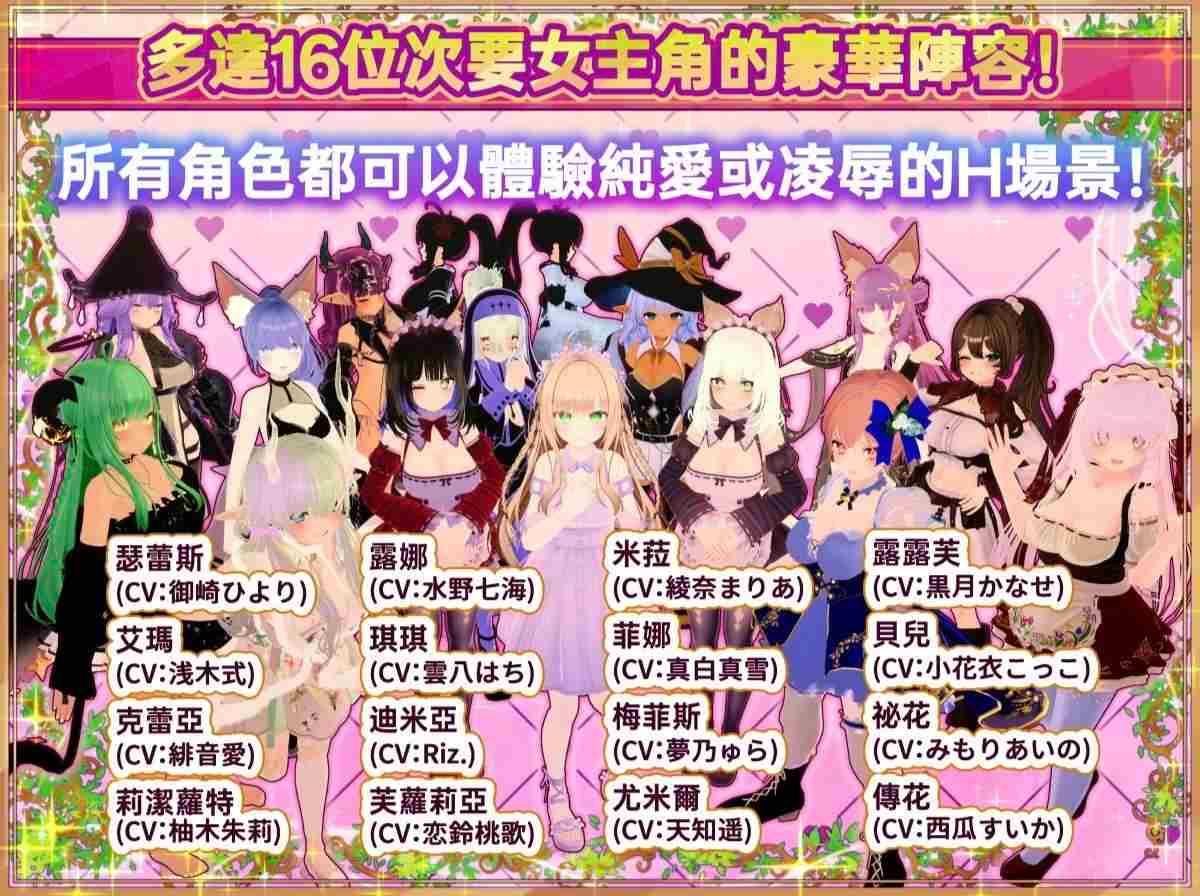 【3D互动SLG/中文/全动态/全CV】异世界树的巫女～用魔法触摸尽情做色色的事～官方中文版+DLC【新作/9.5G】