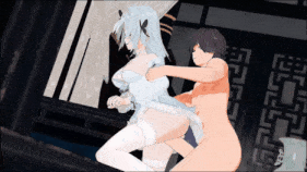 【巨乳 白丝 口交 吞精 手交 乳摇 骑乘 后入 爆操 爆射 喷潮 中出】新作-[深空之眼]-三相·梵天（全裸皮肤差分）-第24张图片-萌站