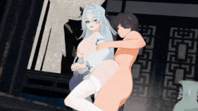 【巨乳 白丝 口交 吞精 手交 乳摇 骑乘 后入 爆操 爆射 喷潮 中出】新作-[深空之眼]-三相·梵天（全裸皮肤差分）-第39张图片-萌站