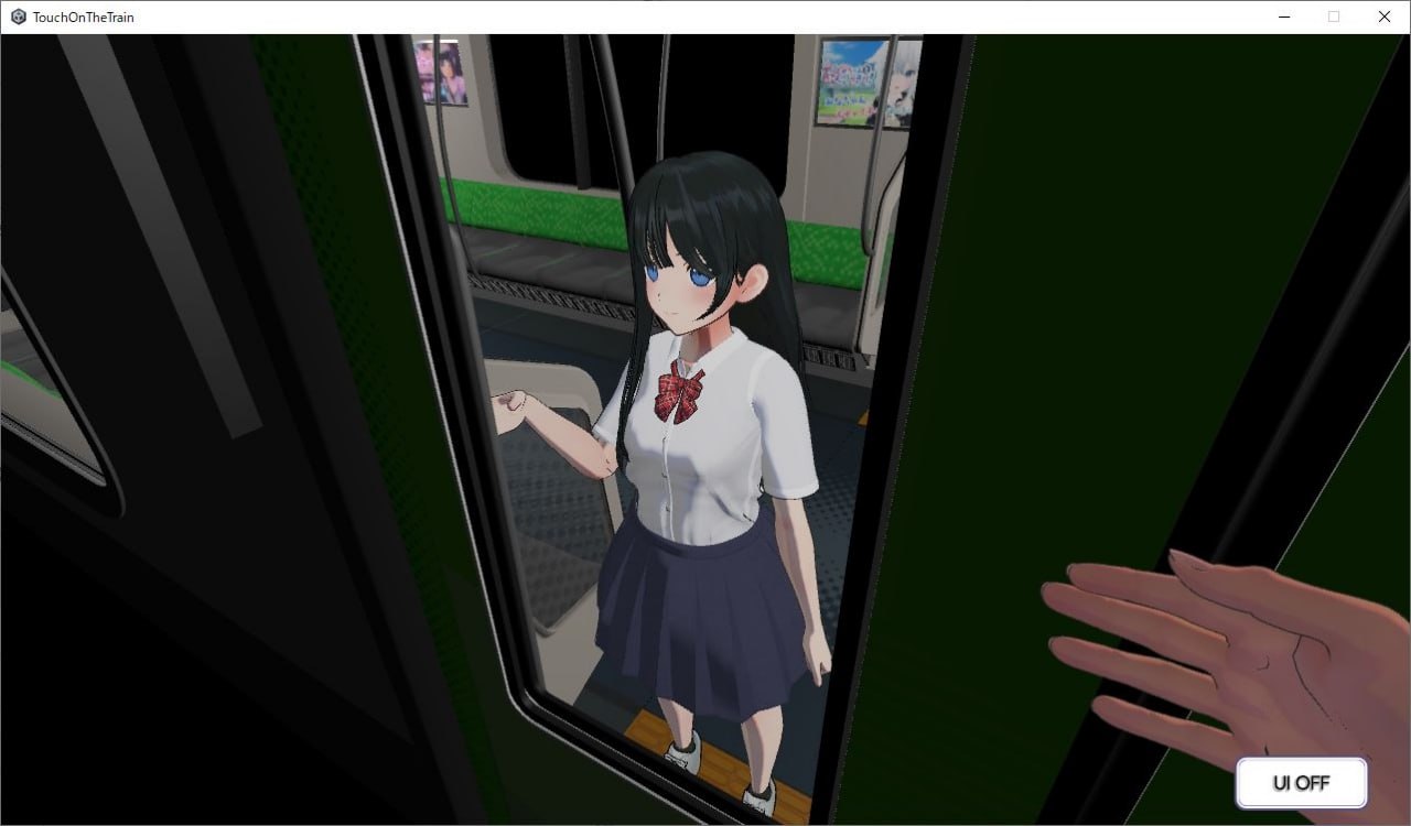 A361 電車でタッチ!制服JK痴○トレイン-第3张图片-萌站