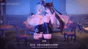 【4K/无修/无水印】【巨乳 黑丝 扣穴 手交 口交 吞精 骑乘 后入 爆操 爆射 喷潮 中出】新作-[MOMO]-No.046_【Furina&Hu Tao】❤芙寧娜×胡桃×旅行者3P大戰❤-第2张图片-萌站