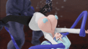 【巨乳 黑丝 巨屌 乳摇 骑乘 后入 爆操 爆射 喷潮 中出】新作-HMV8 R18MMD Deamon SEX!-第8张图片-萌站