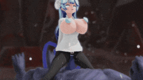 【巨乳 黑丝 巨屌 乳摇 骑乘 后入 爆操 爆射 喷潮 中出】新作-HMV8 R18MMD Deamon SEX!-第17张图片-萌站