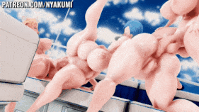 【巨乳 扶她 口交 吞精 骑乘 后入 前后夹击 爆操 爆射 喷潮 中出】新作-[Nyakumi]-Lewd Sun Trip HD-第10张图片-萌站