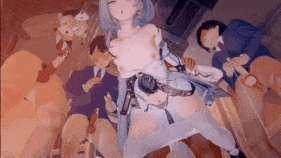 【巨乳 黑丝 白丝 乳摇 骑乘 后入 爆操 爆射 喷潮 中出】新作-［崩三定制］大格蕾修的皮裤-第23张图片-萌站