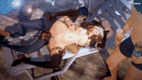 【巨乳 黑丝 白丝 口交 扶她 乳摇 骑乘 后入 爆操 爆射 喷潮 中出】新作-127【Genshin impact】Navia x Clorinde Futa 2 娜维娅x 克洛琳德 sex [sound] 原神-第16张图片-萌站