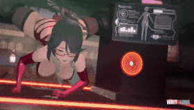 【巨乳 黑丝 调教 乳摇 小马拉大车 前后夹击 爆操 爆射 喷潮 中出】新作-Sex Xianyun Cha Cha Rainbow blax-第5张图片-萌站