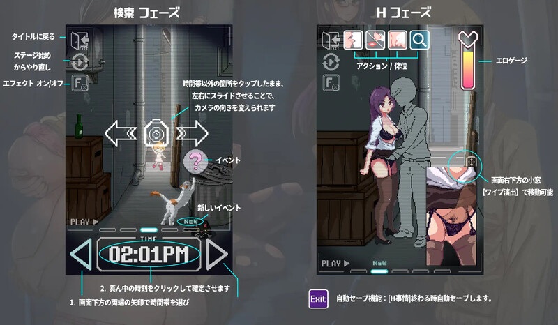 【日式SLG像素动态】 PC+安卓小巷子里的秘密事情 裏路地ノ事情 V1.13 原版[2.06G][G]-第3张图片-萌站