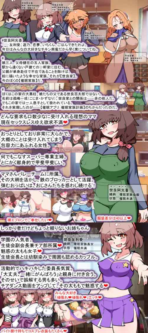 【PC/RPG/纯爱/NTR/后宫】催M家庭计划S-理想家庭的保护方式 v1.03【共1.8GB】【MTool云翻/AI翻译】【原名：催M家族計画S――理想の家族の守り方 サブスク催M防衛術】