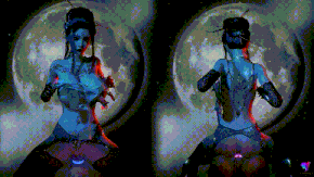 [3D动画/VAM] 宇宙联邦养姬场大领主：四妹和萍萍的夜色美丽 巨乳情趣黑丝姐妹花上位骑乘待奉-第5张图片-萌站