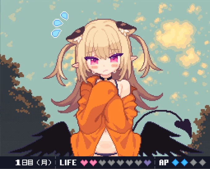 【PC/新作+存档/互动SLG/纯爱/像素/动态/无汉化】 小恶魔来袭!【共2.6GB】【原名：あくまタッチ! 】 【2025年04月18日 发售】-第3张图片-萌站