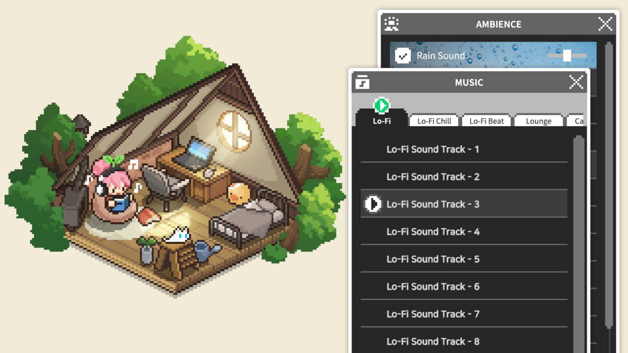 PC/SLG/迷你舒适房间：Lo-Fi Mini #Cozy Room: Lo-Fi v1.01.01 官方中文版-第3张图片-萌站