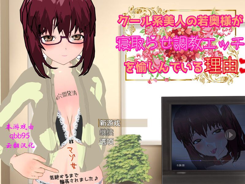[日式RPG/动态] 冷酷的美女人妻让人NTR并享受调教的理由 クール系美人の若奥様が寝取らせOエッチを愉しんでいる理由 内置AI汉化版 [650M]