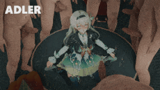 【3D/ADLER】5月新作：崩坏-流萤的群啪派对-第3张图片-萌站