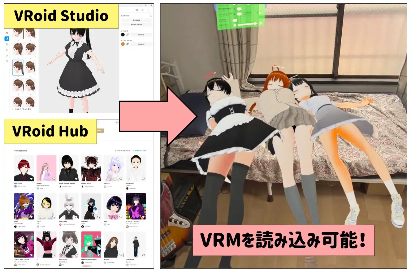  [SLG]【VR】VRoidといっしょ〜自作のキャラがあなたのお部屋に出現!〜-第2张图片-萌站