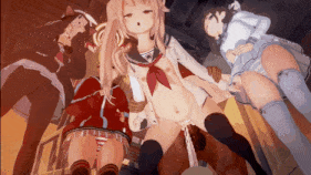 【萝莉 黑丝 JK 口交 吞精 后入 前后夹击 爆操 爆射 喷潮 中出】新作-[BlueArchive] 柚鸟夏 和甜点部的大银趴 (voice)-第15张图片-萌站