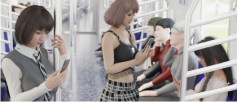 【PC/官中/互动/SLG游戏/2.33G】电车上的个性女孩 官方中文版