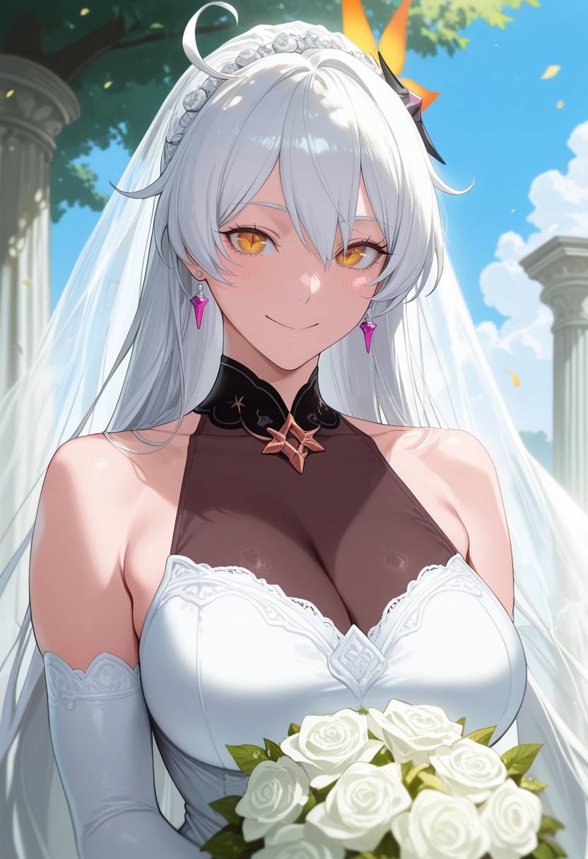 AI绘画 崩坏3 琪亚娜 婚纱 281P