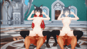 【巨乳 兽耳娘 乳摇 黑丝 舞啪 骑乘 爆操 中出】新作-[MMD-HonkaiImpact] Seele - Lamb SEX-第2张图片-萌站