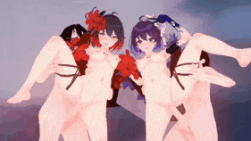 【巨乳 乳摇 手交 骑乘 后入 前后夹击 爆操 中出】新作-彼岸双生-愛Dee（伴奏）【啪版】