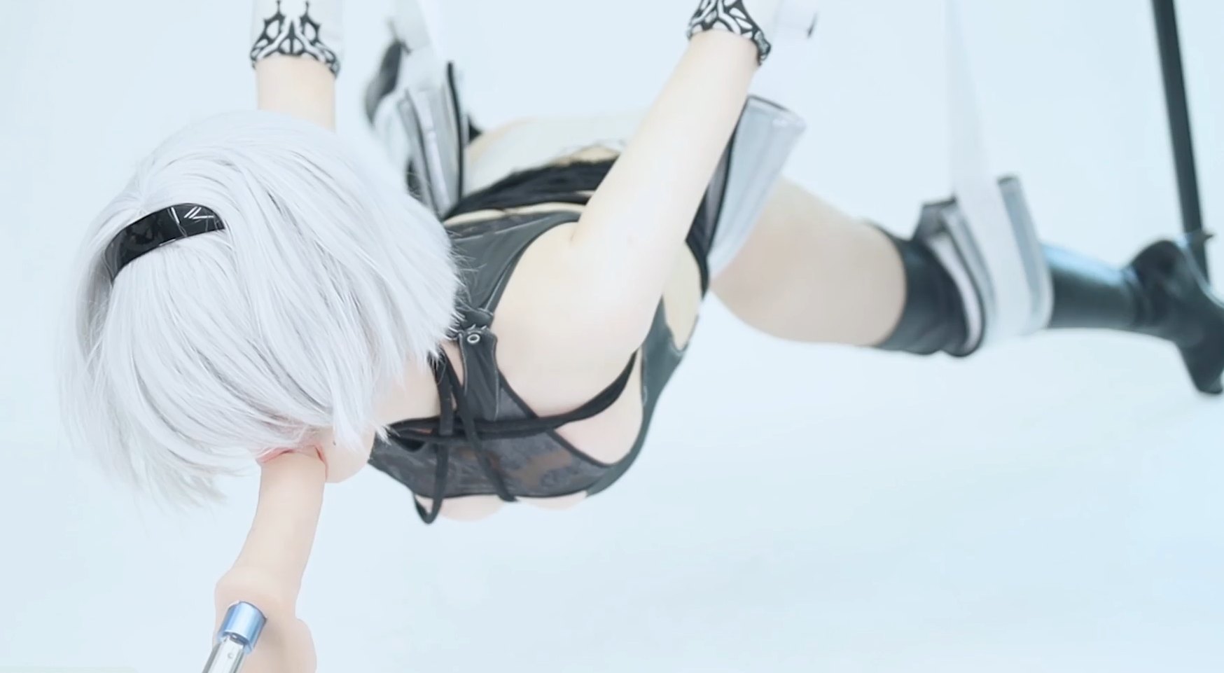 Lana Rain -  2B NieR Automata Factory Bondage+2B Uses Her Body To Rescue