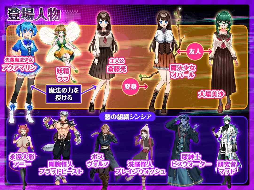 【日系RPG精品/汉化/异种X】魔法少女欧帕尔 魔法少女オパール Ver1.01 Mtool汉化版【2.64G】-第6张图片-萌站