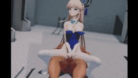 【巨乳 白丝 兔女郎 骑乘 舞啪 爆操 爆射 中出】新作-ブルーアーカイブ　トキ　Lamb sex dance 改変　【LAMB SEXdance】