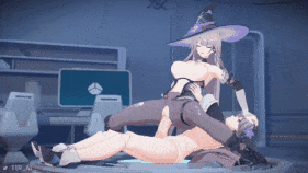 4K-【巨乳 黑丝 乳摇 揉乳 骑乘 后入 前后夹击 爆操 爆射 喷潮 中出】新作-[Tir_AL]-The Herta 大黑塔&黑塔-第2张图片-萌站