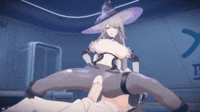 4K-【巨乳 黑丝 乳摇 揉乳 骑乘 后入 前后夹击 爆操 爆射 喷潮 中出】新作-[Tir_AL]-The Herta 大黑塔&黑塔-第10张图片-萌站