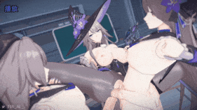 4K-【巨乳 黑丝 乳摇 揉乳 骑乘 后入 前后夹击 爆操 爆射 喷潮 中出】新作-[Tir_AL]-The Herta 大黑塔&黑塔-第12张图片-萌站