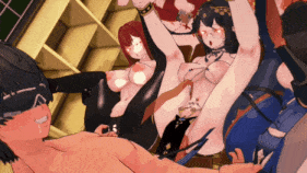【巨乳 黑丝 乳摇 扣穴 口交 后入 爆操 爆射 喷潮 中出】新作-【尘白禁区】分析员大乱交