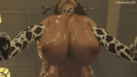 【巨乳 丝袜 揉乳 口交 吞精 骑乘 后入 前后夹击 爆操 爆射 中出】新作-[Maidenles3D]-Raiden Shogun Bath House Release-第29张图片-萌站